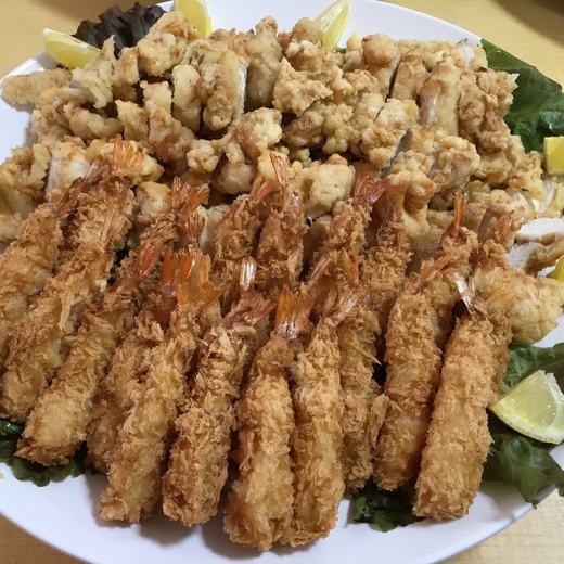 揚げ物の大皿